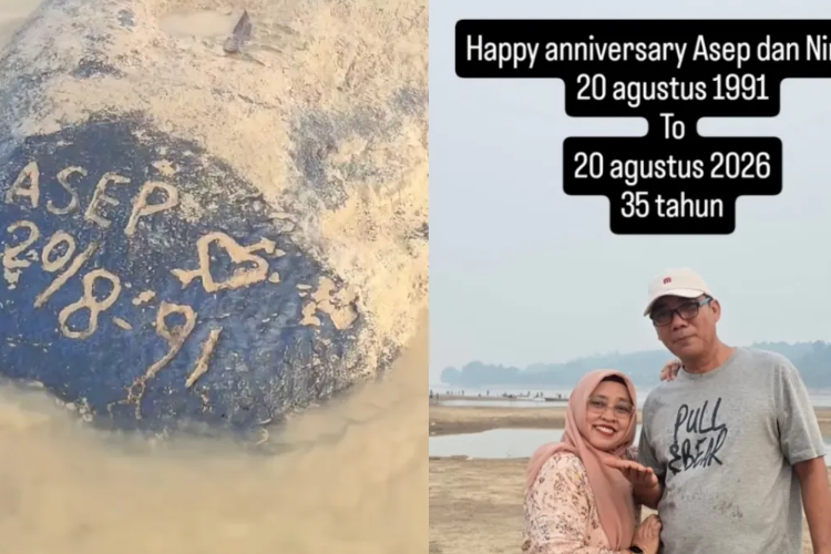 VIRAL! Siapa Asep 91? Penemuan 'Prasasti' Batu di Dasar Sungai Kapuas Kalimantan Barat Jadi Saksi Kisah Cinta