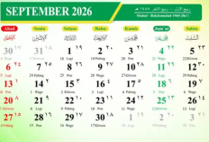 Ini Dia Kalender Tanggalan Jawa September 2026 Terbaru, Lengkap dengan Weton dan Neptunya!